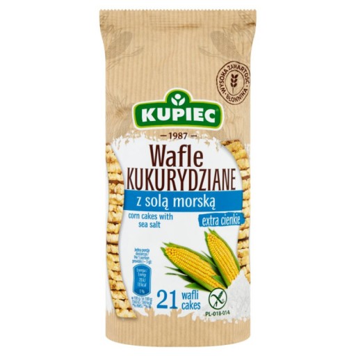 KUPIEC Kukuričné oblátky s morskou soľou 105g