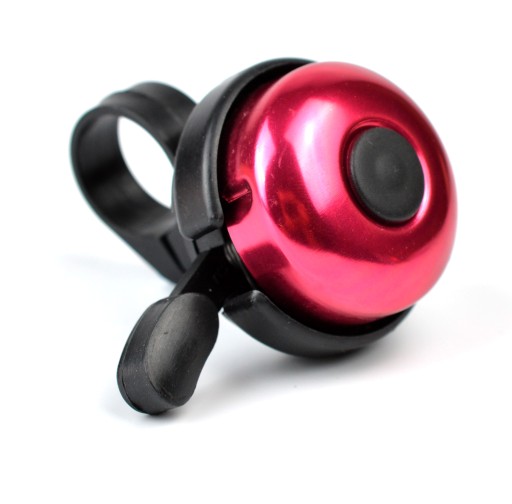 Zvonček na bicykel Hliníkový PVC 30mm 22g ružový
