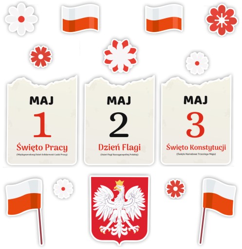 Vlastenecká VÝZDOBA NA 1. A 3. MÁJ DEN ÚSTAVY - MÁJOVÉ SVIATKY
