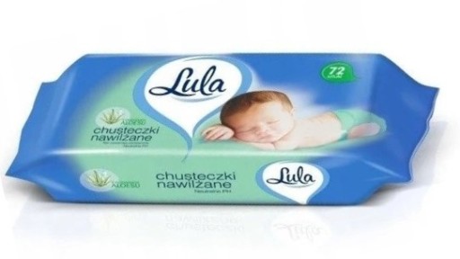 LULA DETSKÉ VLHČENÉ Utierky S ALOE 72 ks