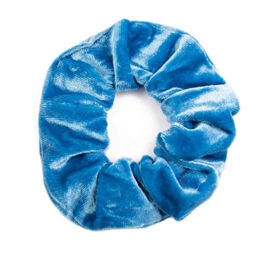 RUB NA VLASY, scrunchies, zamatové froté, TYRKYSOVÁ