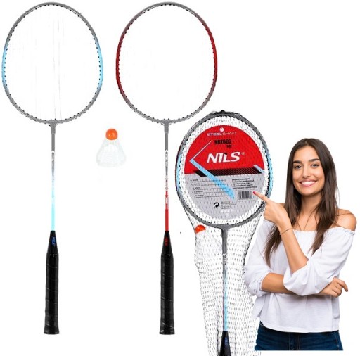 BADMINTONOVÁ SÚPRAVA, UZÁVIERKA, RAKETY, BALET NILS, FAREBNÉ