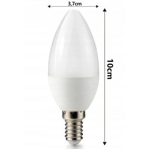 E14 C37 LED žiarovka 10W 880lm NEUTRÁLNA sviečka 4000K