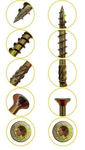 TESÁRSKE SKRUTY DO DREVA CS 3x30 TORX PROTIHLAVICE DOMAX 200KS