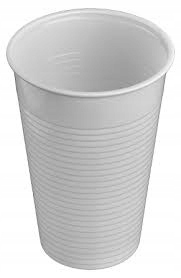 Jednorazové plastové poháre 200ml biele, 100 kusov
