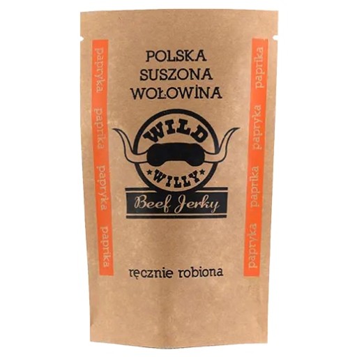 Wild Willy Beef Jerky Sušené hovädzie mäso, paprika, 30 g