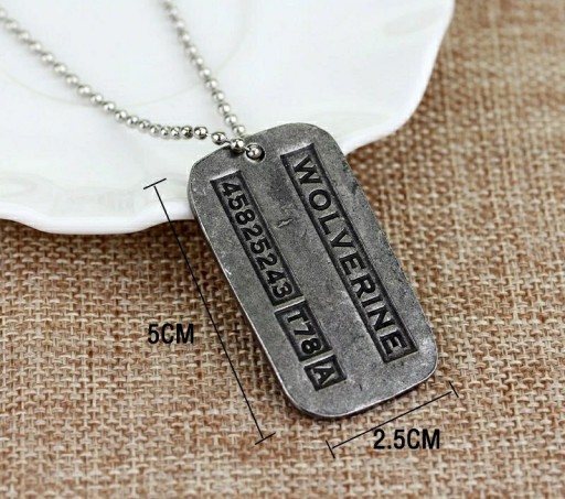 Náhrdelník X - Men Wolverine Logan Dog Tag