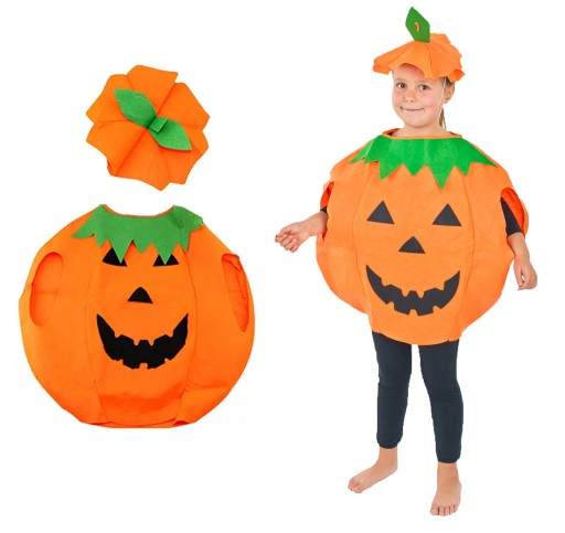 HALLOWEENSKÉ ŠATY S TEKVICOVÝM ČIAPOM 92 98 104