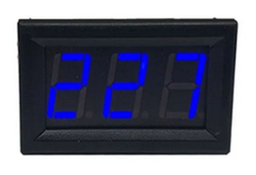 VOLTMETER 70-500VAC, MODRÝ