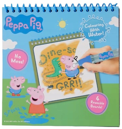 Omaľovánka Vodová farba + štetec Peppa Pig - pre deti 3+
