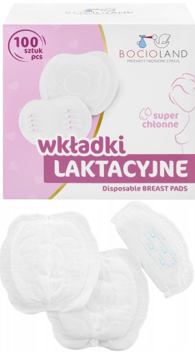 BOCIOLAND LAKTAČNÉ VLOŽKY SUPER ABSORBČNÉ PRIEDUŠNÉ MEGAPAKA 100 ks.