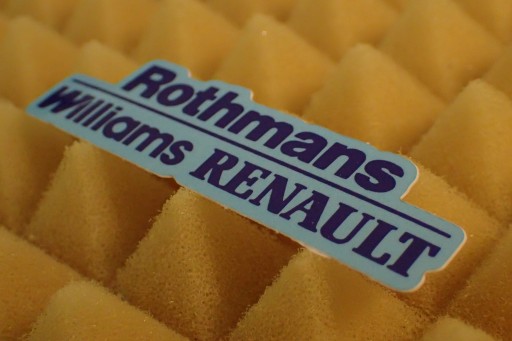 NÁLEPKA F1 FORMULA 1 RENAULT WILLIAMS ROTHMANS 7,4 x 2,1 cm