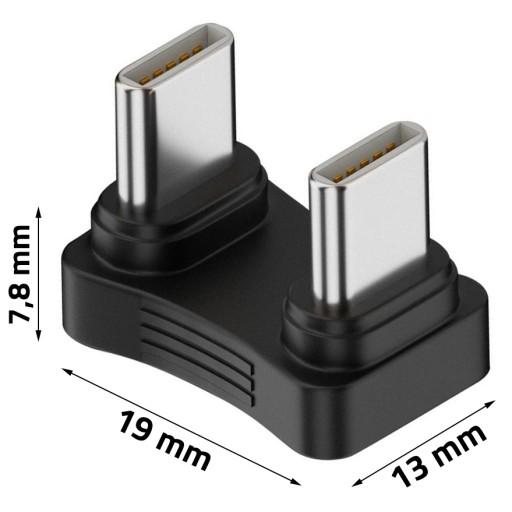 UHLOVÝ ADAPTÉR USB-C KONEKTOR PRE PARNÝ DISK 100W 4K