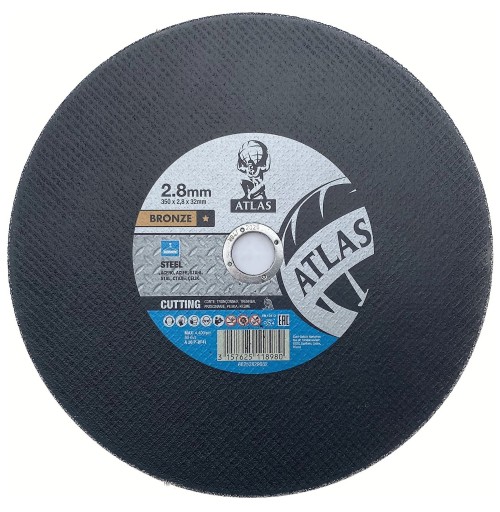 Atlas Bronzový štít tenký 350x2,8x32 mm na oceľ
