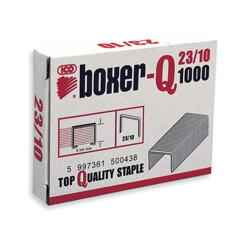 Spony ICO Boxer 23/10 1000 ks, pozink