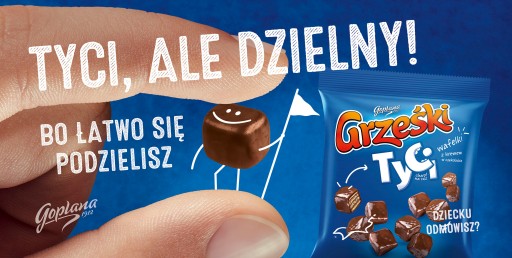 Goplana Grześki Tyci Oblátky so smotanou v čokoláde Darček pre deti 120g