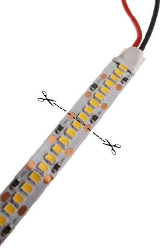 1m Pásik 240 LED diód 12V SMD2835 Neutral White