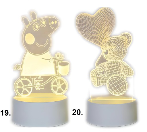 Vložka pre 3D lampu, Obrázok pre lampu bez lampy