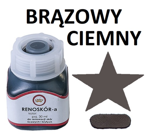 FARBA NA KOŽENKU RENOSKIN tmavohnedá