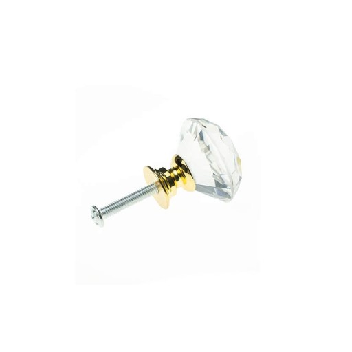 KRYŠTÁLOVÁ RÚČKA 30mm GOLD CRYSTAL