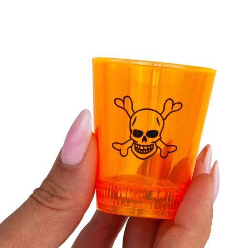 HALLOWEENSKÉ SKLENÉ LEBKA TEKVICA LED ŽIARENÁ