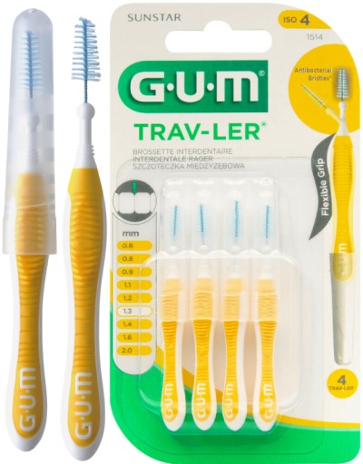 Gum trav-ler medzizubné kefky 1,3 mm 4ks.