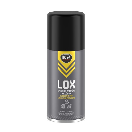 K2 LOX GREASE OLEJ na údržbu ZÁMKOV, VISNÝCH ZÁMKOV, VLOŽIEK, VODÍTEK, PÁNTOV 150ml