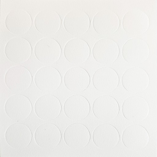 Koncovky Farba WHITE PE LAMB Samolepiaca nábytková koncovka, priemer 14 mm