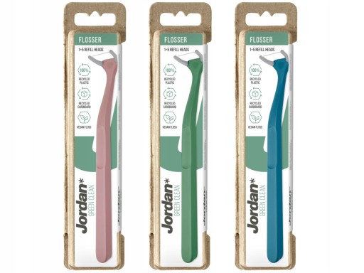 Jordan Green Clean Dental Floss Rukoväť 6 ks