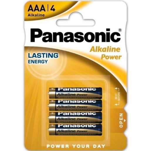 AAA BATÉRIE PANASONIC ALKALICKÉ SILNÉ 4 KS.