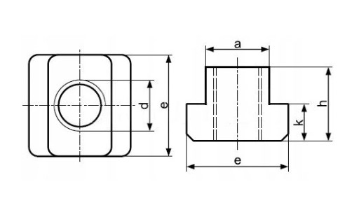 Kamenná T-matica pre M12/14 T-drážky