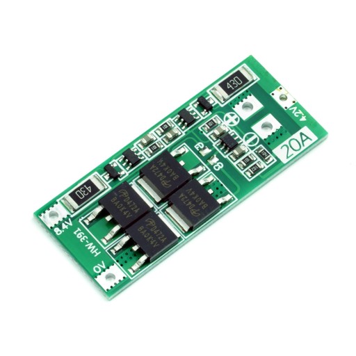 BMS modul 2S 20A 8,4V Li-Ion nabíjačka s balancerom
