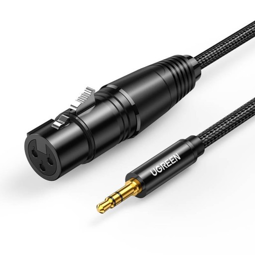 Ugreen audio kábel 3,5 mm mini jack (samec) - XLR (samica) 1m