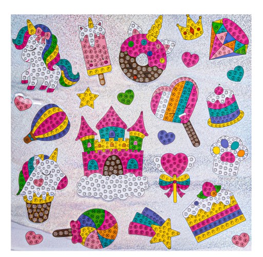 Výstrižková mozaika Diamond STICKERS Diamantové vyšívanie UNICORN Unicorn