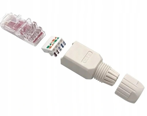Zástrčka RJ45 Konektor RJ-45 Cat 6 RJ zadarmo pre UTP LAN kábel Twisted RJ