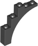 LEGO Bow 1x5x4 Čierna 6075062 2339