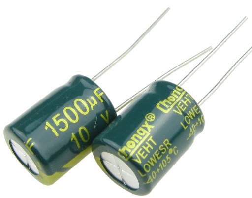 Elektrolytický kondenzátor 1500uF/10V LOW ESR (2 ks) /0336-2