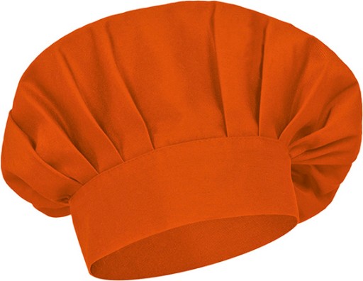 Oranžová kuchárska čiapka