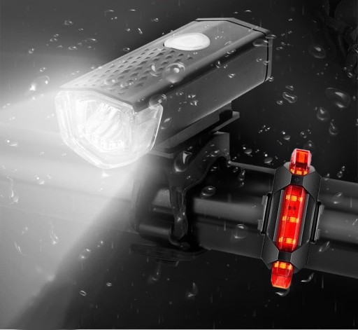 L1 LED BIKE SVETLO PREDNÉ ZADNÉ USB BICYKLOVÝ SET