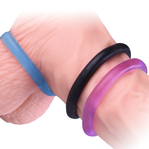 TRI ROZTAŽNÉ KRÚŽKY NA PENIS A SEMENNÍKY