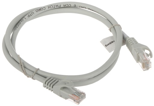 Patchcord RJ45/6/1,0-GREY cat.6 sivý 1m
