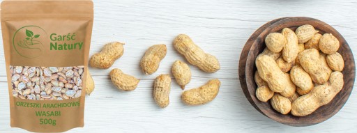 PRAŽENÉ ARAŠIDY 0,5kg arašidy WASABI S PIKANTNOU NÁTERKOU