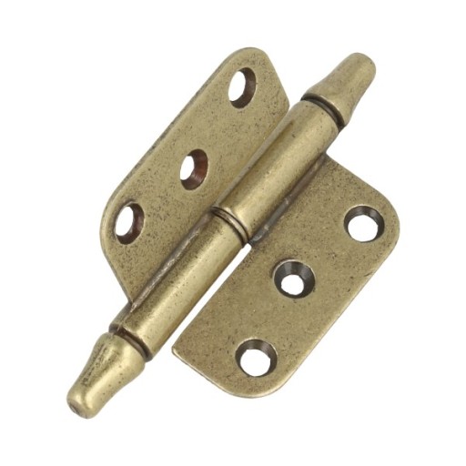 RETRO hnedý opletený nábytkový pánt 8x72mm ĽAVÝ