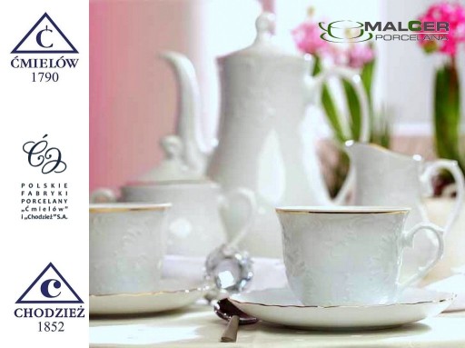 3604 Podšálka 13 cm ROKOKO PFP ĆMIELÓW PORCELÁN