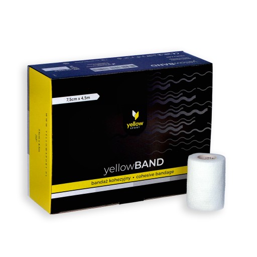 Samolepiaca stabilizačná súdržná bandáž YellowBAND 7,5 biela