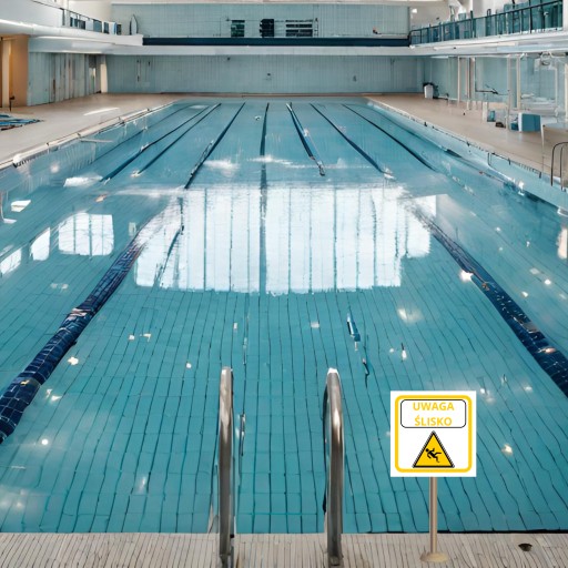 Informačná tabuľa Pozor Slippery | 30 x 30 cm | samolepiace