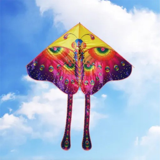 Farebný Butterfly Kite Outdoor 90 cm - Outdoorová aktivita