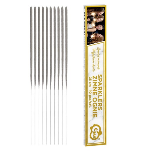 Prskavky ohňostroje 25 cm/ 10 ks - Krásny efekt