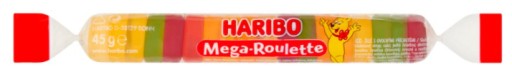 Haribo Mega-Roulette želé Ovocné želé 45 g Haribo 45 g