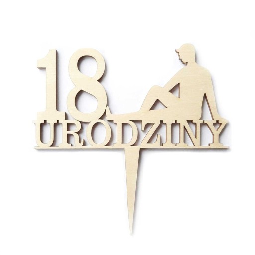 18th Birthday Boyfriend Men Cake Topper Dekorácia